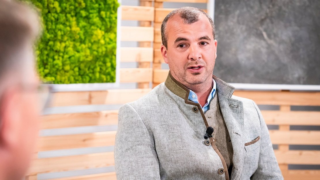 Interviewsituation mit Dietmar Hipp