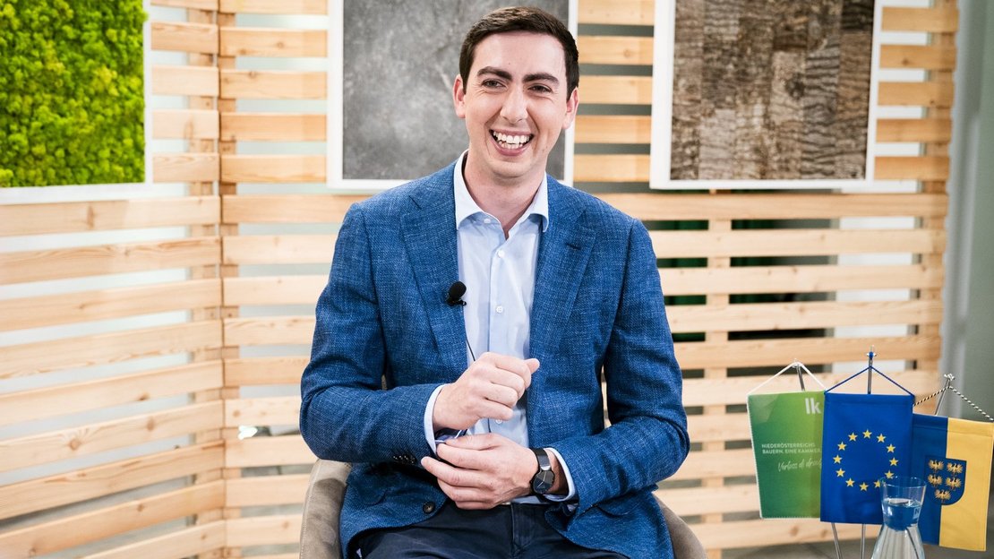 Interviewsituation mit Alexander Bernhuber