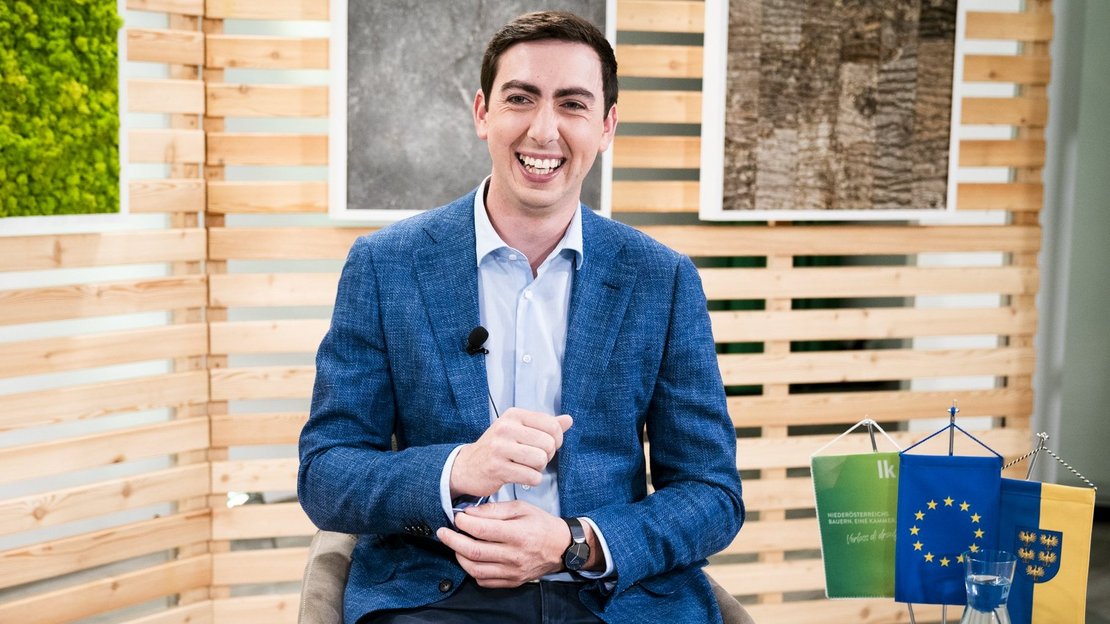 Interviewsituation mit Alexander Bernhuber