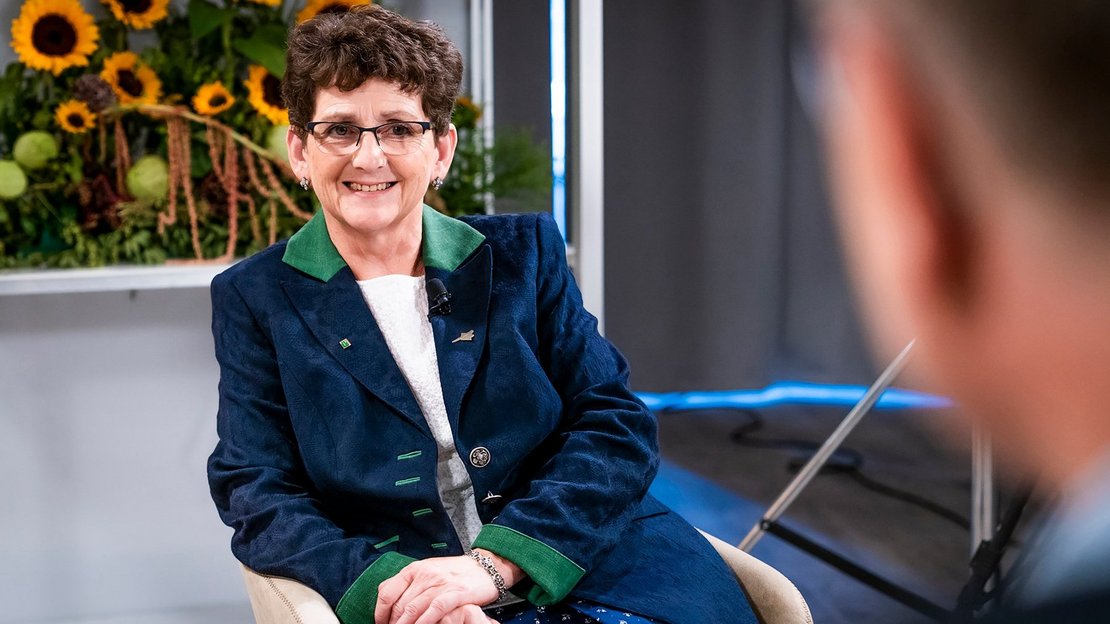 Interviewsituation mit Ida Steininger